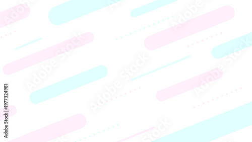 透過背景のゆめかわメンフィスデザイン ピンクと水色のパターン 横長16:9のSNSやサムネイルに最適