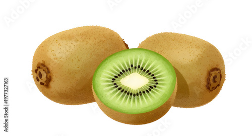 kiwi, fruit, kiwifruit, green, slice, fresh, juicy, healthy, organic, tropical, brown, fuzzy, flesh, seed, natural, food, nutrition