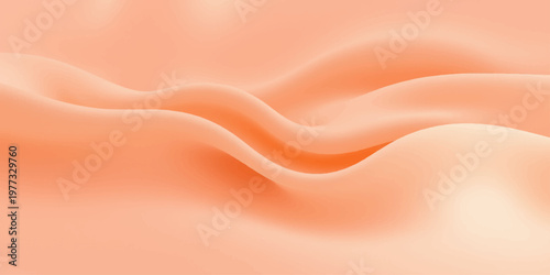 Abstract flowing pink and red silk fabric background featuring soft satin waves and a liquid textile texture with gold light curves in a vector illustration design