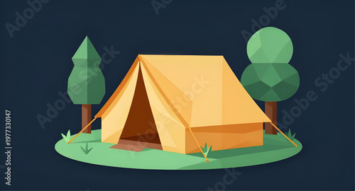 tent, camping, outdoor, nature, travel, adventure, shelter, forest, mountain, landscape, camp, wilderness, tourism, hike, explore, design, simple