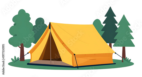 camping tent, outdoor adventure, nature travel, forest camping, mountain camp, tent shelter, wilderness trip, hiking camp, travel illustration, camping gear, outdoor life, nature scene, adventure desi