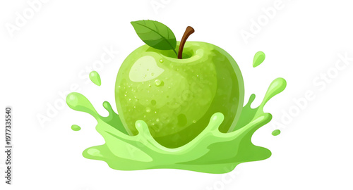 apple, apples, green, fruit, fresh, juicy, juice, splash, liquid, water, drop, droplets, pulp, seed, sweet, sour, ripe, healthy, nutrition, organic, natural, vitamin, antioxidant, freshness, delicious