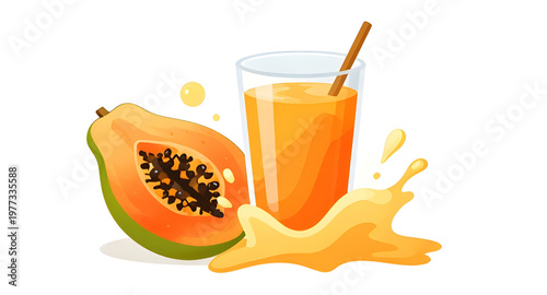papaya design, fruit design, tropical design, exotic design, fresh design, juicy design, juice design, splash design, liquid design, water design, drop design, droplets design, pulp design, seeds desi
