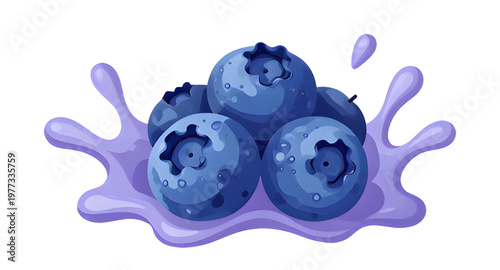 blueberry illustration splash, blueberries illustration splash, berry illustration splash, fruit illustration splash, juicy blueberry illustration, blueberry juice illustration, juice splash illustrat