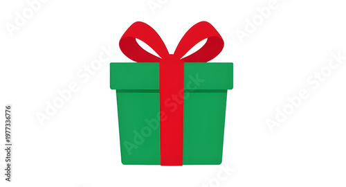 gift box, present box, green gift, red ribbon, bow ribbon, festive gift, wrapped present, holiday gift, celebration box, gift package, decorative ribbon, surprise gift, christmas present, gift design,