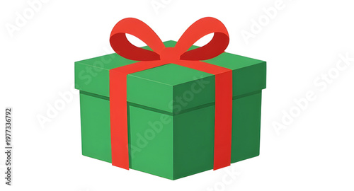 gift box, present box, green gift, red ribbon, bow ribbon, festive gift, wrapped present, holiday gift, celebration box, gift package, decorative ribbon, surprise gift, christmas present, gift design,