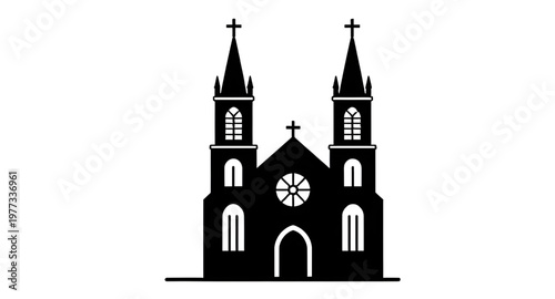 church, silhouette, building, religion, christian, chapel, architecture, cross, worship, faith, structure, black, tower, spiritual, place, icon, design