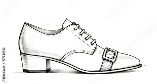 shoe, heel, pump, women, fashion, line, art, outline, black, white, elegant, style, footwear, design, classic, icon, sketch