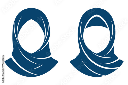 Woman Wearing Hijab Silhouette for Diversity and Inclusion