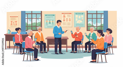 Group of People Sitting in Circle.