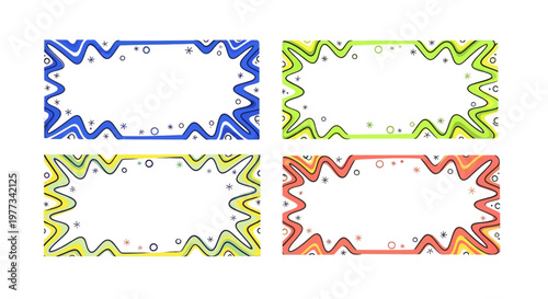 Explosion of Colors A Vibrant Vector Frame Collection for Dynamic Designs