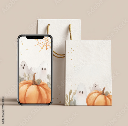 Join the spooky fun at your Halloween party with delightful invitations and charming menu cards