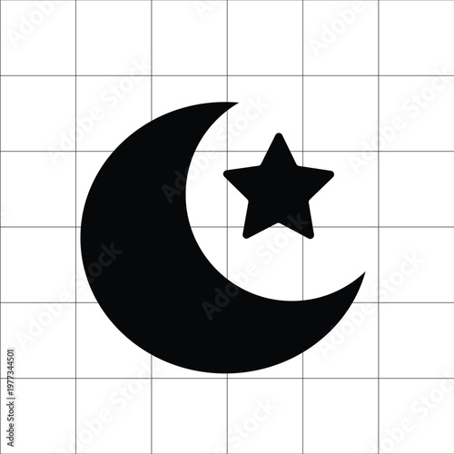 Night Mode Icon – Sleep Mode Smart Home Control Filled Icon