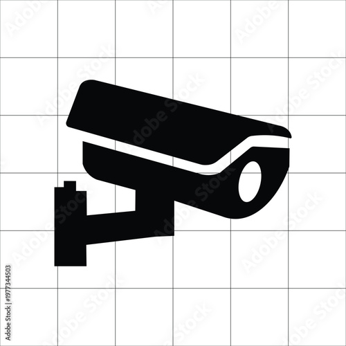 Security Camera Icon – Home Surveillance Monitoring Filled Icon