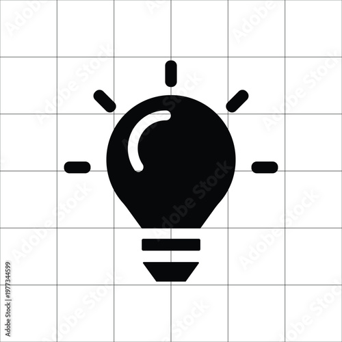 Smart Lighting Icon – Intelligent Light Bulb Automation Filled Icon