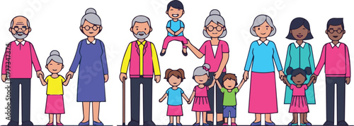 A diverse group of people of various ages and ethnicities standing together in unity.