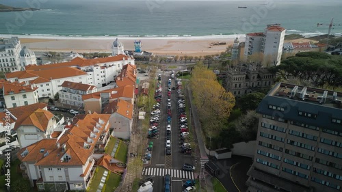 Aerial view of the Bay Area of Santander in Northern Spain