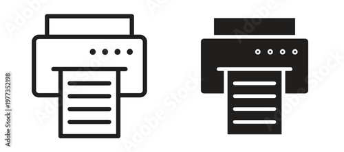 Konstfotografi Printer icon vector design template and illustration EPS10.