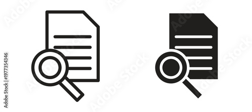 Research icon vector design template and illustration EPS10.