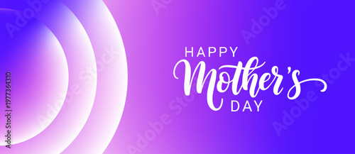 Happy Mother's Day calligraphic lettering design celebrate card template. Creative typography for holiday greetings and invitations. Vector illustration.
