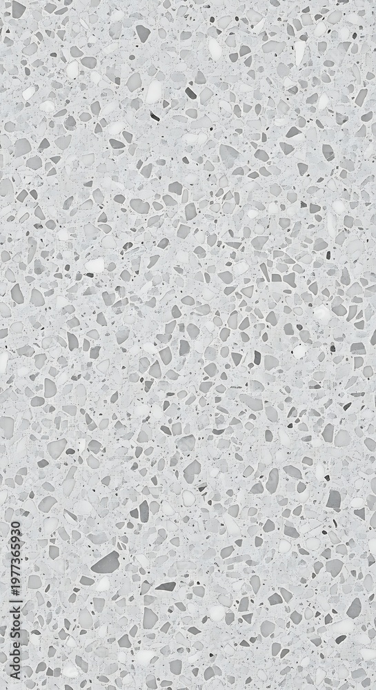 Fototapeta premium Light gray terrazzo pattern background with small chips and flecks creating a textured speckled surface suitable for modern design and decor