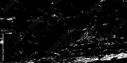 white snow and scratches on a black texture. Grunge background black and white. Dust particle and dust grain texture or dirt overlay use effect for film frame. Vintage distressed design elements. 