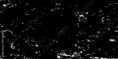 white snow and scratches on a black texture. Grunge background black and white. Dust particle and dust grain texture or dirt overlay use effect for film frame. Vintage distressed design elements. 