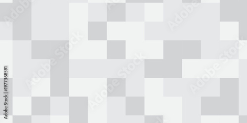 Seamless pattern with squares. Abstract pixel and cube background. Vector digital mosaic pattern. Geometric light elements tile art backdrop.