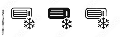 Air Conditioning and Cooling System Icons