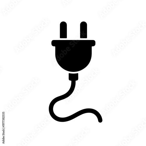 vector illustration of an electric plug