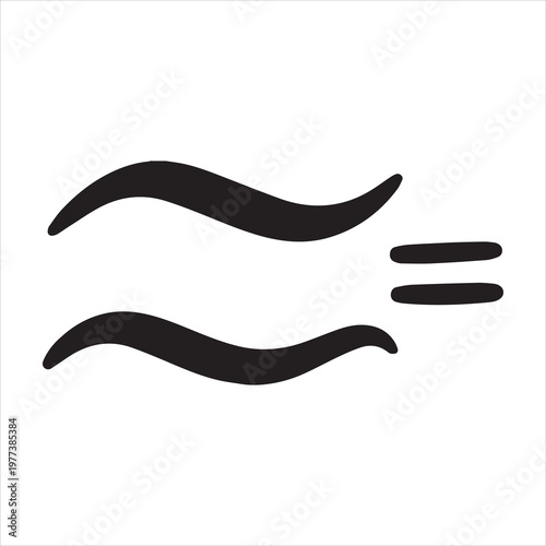 Approximately equal symbol math sign squiggle line tilde vector image eps silhouette
