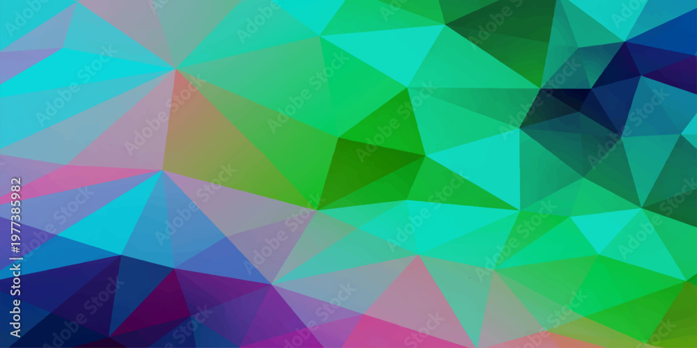 Fototapeta premium Geometric Abstract: A visually striking and colorful display of geometric shapes. 