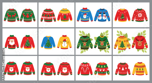 Christmas Sweater Collection with Festive Designs for the Holidays