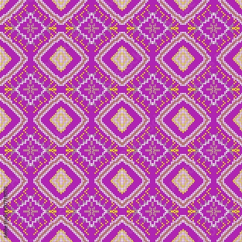 seamless pattern with geometric elements