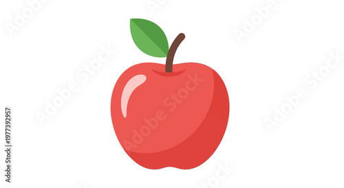 Fresh Red Apple Fruit.