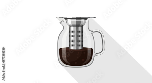 Glass Coffee Maker Jug.