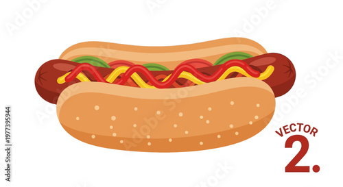 hot dog with mustard