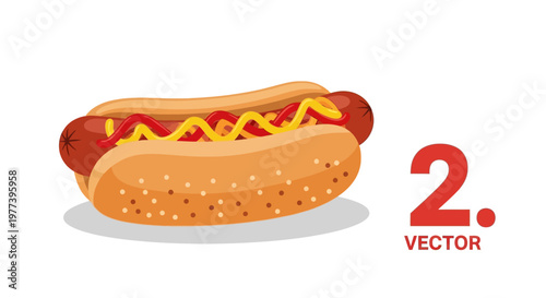 hot dog with mustard