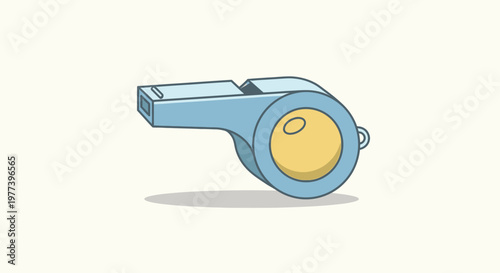 Blue Whistle Referee Sports Equipment.