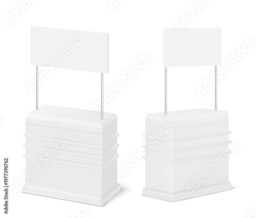 Promotion counter table, portable trade display