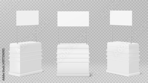 Promotion counter table, promo kiosk