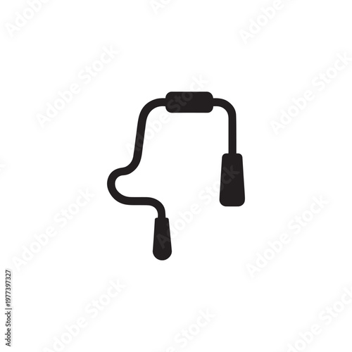 Brace tool construction icon silhouette vector design art illustration