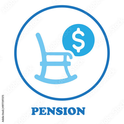 Pension plan icon
