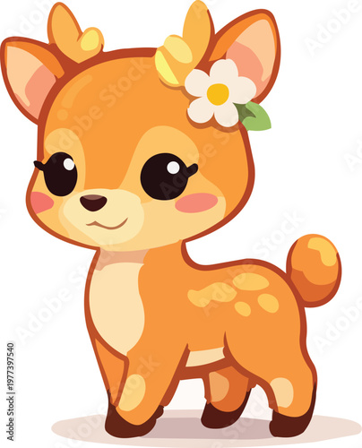 deer cute illustration