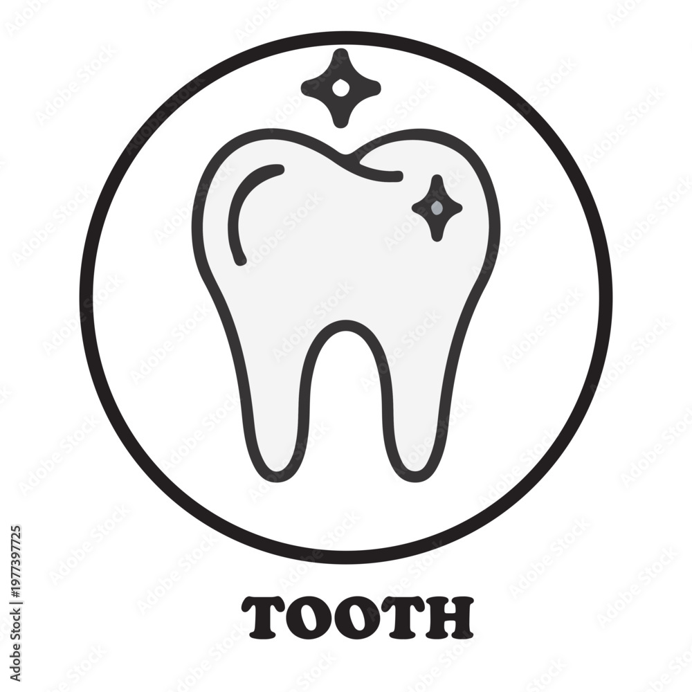 Fototapeta premium Healthy Tooth Icon