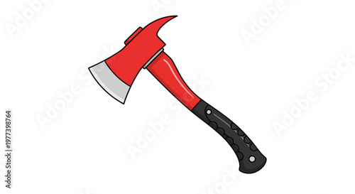 Red Handle Axe Tool.