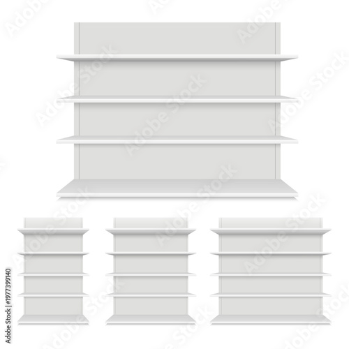 shelf on white background