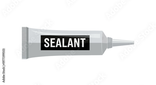 Sealant tube with nozzle.