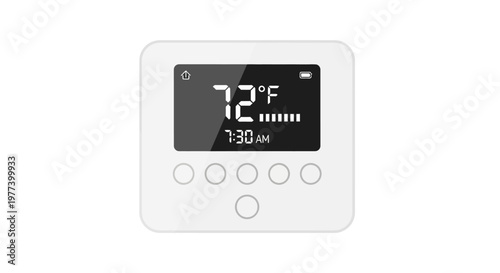 Smart Thermostat Control Panel.