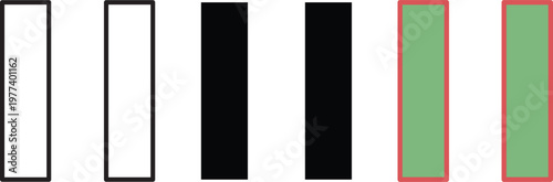 Colorful piano keys on a clean white background with a simple fridge-style box design featuring a blank modern kitchen appliance look